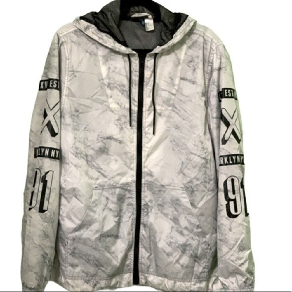 H&M Divided Reflective Hooded Jacket BRKLYN NYC